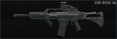 HK G36 5.56x45 assault rifle BOSS Xe