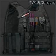 WARTECH TV-115 plate carrier (Black) Stripped
