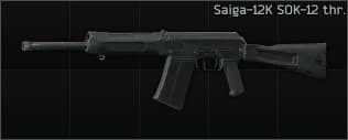 Saiga-12K ver.10 12ga semi-automatic shotgun SOK-12 thr.