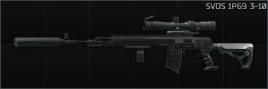 SVDS 7.62x54R sniper rifle 1P69 3-10
