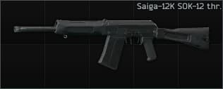 Saiga-12K ver.10 12ga semi-automatic shotgun SOK-12 thr.