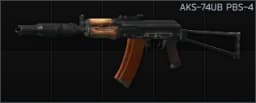 Kalashnikov AKS-74UB 5.45x39 assault rifle PBS-4