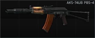 Kalashnikov AKS-74UB 5.45x39 assault rifle PBS-4