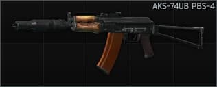 Kalashnikov AKS-74UB 5.45x39 assault rifle PBS-4