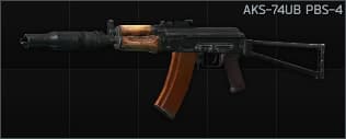 Kalashnikov AKS-74UB 5.45x39 assault rifle PBS-4