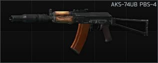 Kalashnikov AKS-74UB 5.45x39 assault rifle PBS-4
