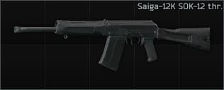 Saiga-12K ver.10 12ga semi-automatic shotgun SOK-12 thr.